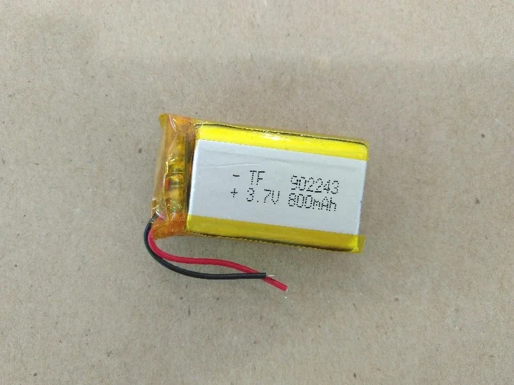 بطارية بوليمر جديدة قابلة لإعادة الشحن بخلية ليثيوم أيون 3.7 فولت 902243 092243   مضخم بطاقة التحكم عن بعد المباشر 800 مللي أمبير في الساعة