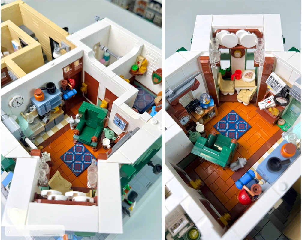 정교한 새로운 MOC 블록, 건축 모형, 시계, 상점 모퉁이, 모듈식 어린이 장난감, 선물, DIY 조립 세트