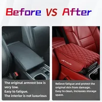 Luxury leather Car Center Console Protector Cover Storage Pocket For Chery Jetour X7 X7SM X9 X95 DASHING i-DM T2 T3