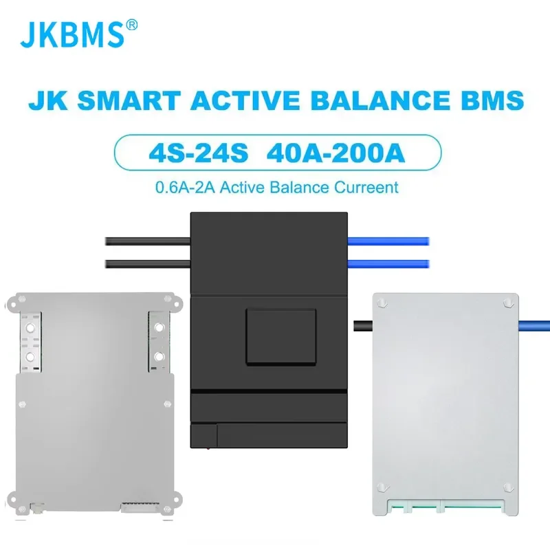 For JKBMS Active Balanced Smart BMS PCBA Board 8S 12S 13S 14S 16S 17S 20S 24S 60A 80A 100A 150A 200A 600A Lithium Ion LiFePO4