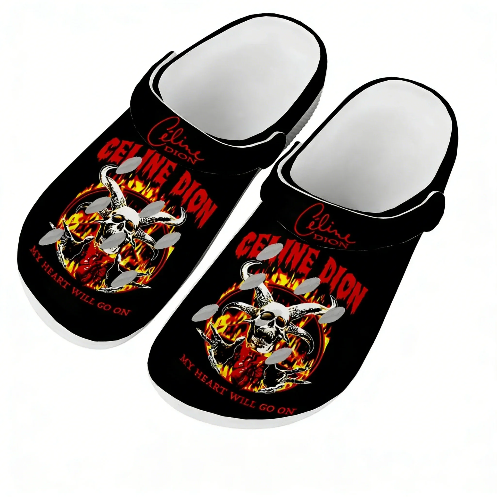 

Celine Dion Water Shoes Men Women Comfortable Fashion Home Garden Clogs Customizd Sandals Beach Breathable Hole Slippers