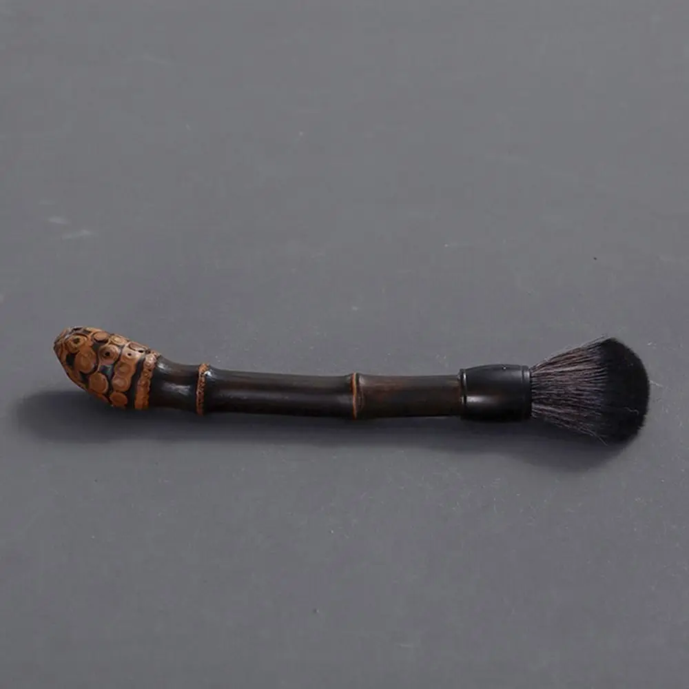 Vintage Carbonized Bamboo Root Teapot Pen Chinese Style Easy To Clean Tea Cup Cleaner Long Handle Portable