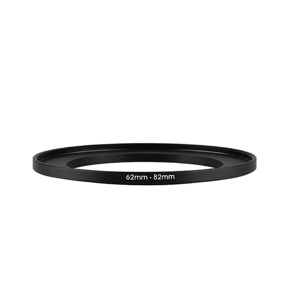 Aluminum Black Step Up Filter Ring 62mm-82mm 62-82 mm 62 to 82 Filter Adapter Lens Adapter for Canon Nikon Sony DSLR Camera Lens