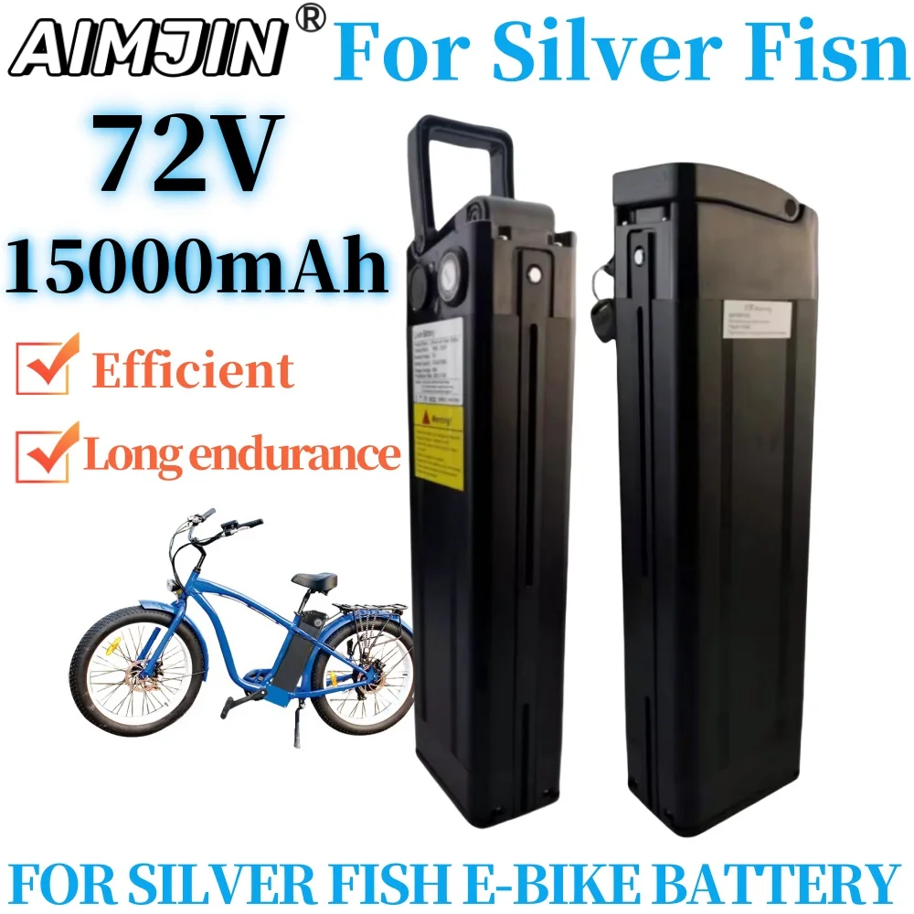 For Silver Fish Battery 72V 15Ah Lithium Battery 20S3P 756wWh Bateria De Litio 72V 15000mAh Akku Accu