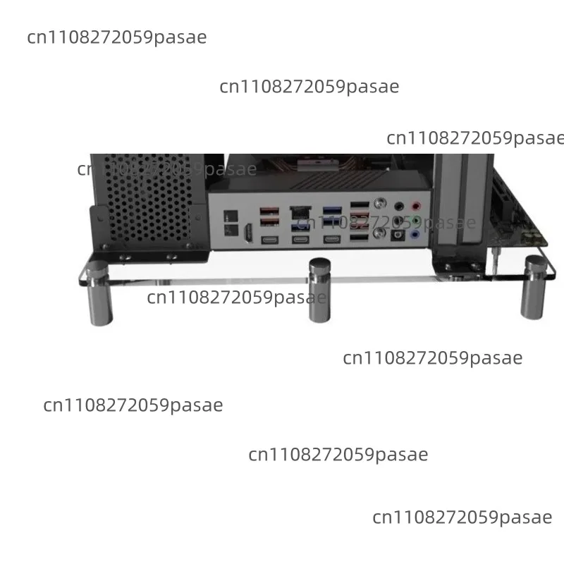 Open-frame Case with Transparent Panels, MATX Motherboard with ATX Bracket, Desktop Computer Chassis