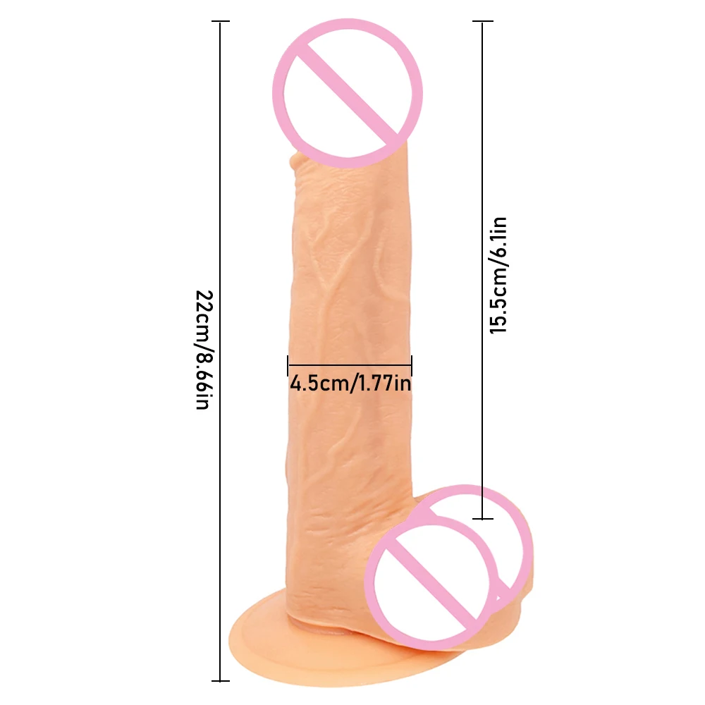 Skin Feeling Realistic Huge Dildo Soft Material Big Penis with Suction Cup Sex Toys Phallus for Female Masturbation Large Dick