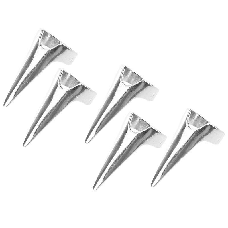 5-Pieces Punk Rock Gothic Claws Ring Metal Hair Separation Rings for Cosplay Party Vintage Jewelry Accessories