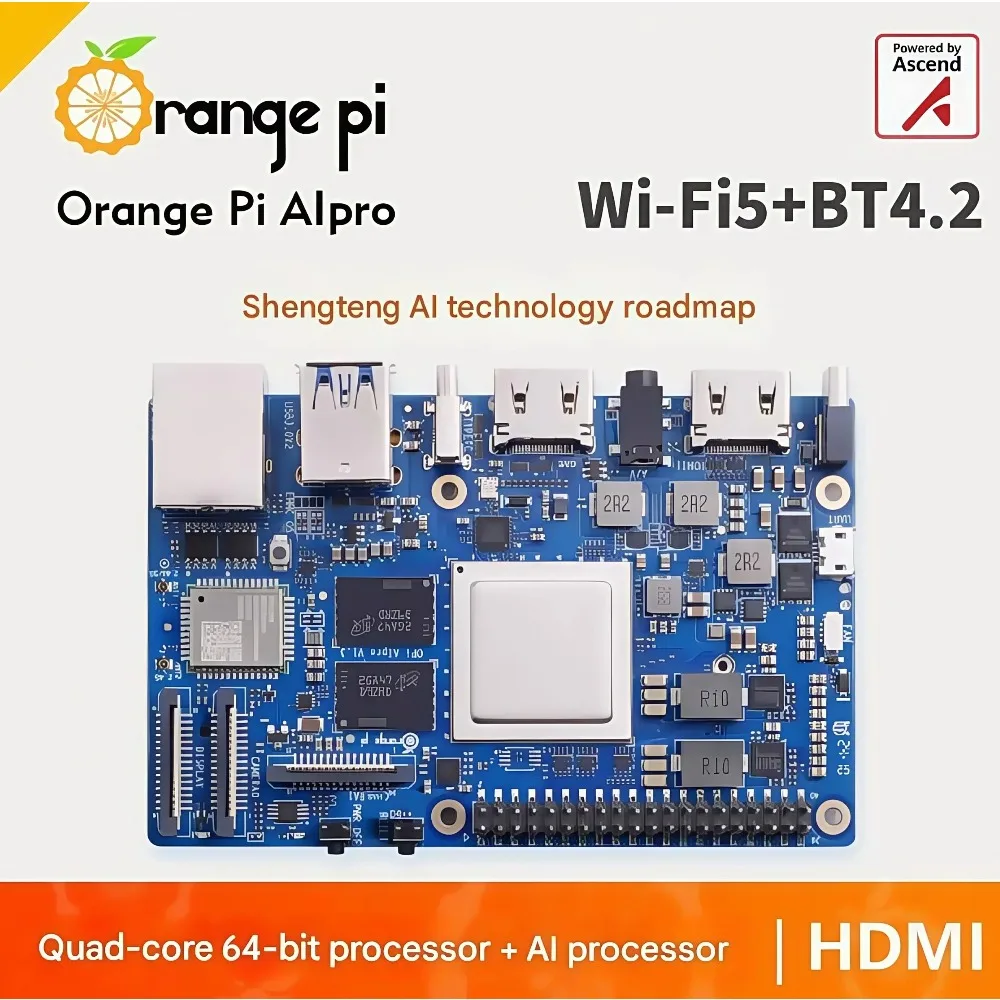 AvaCoreOrangePi AIpro Development Board Ascend AI Processor 8T Computing Board 8G/16G Optional