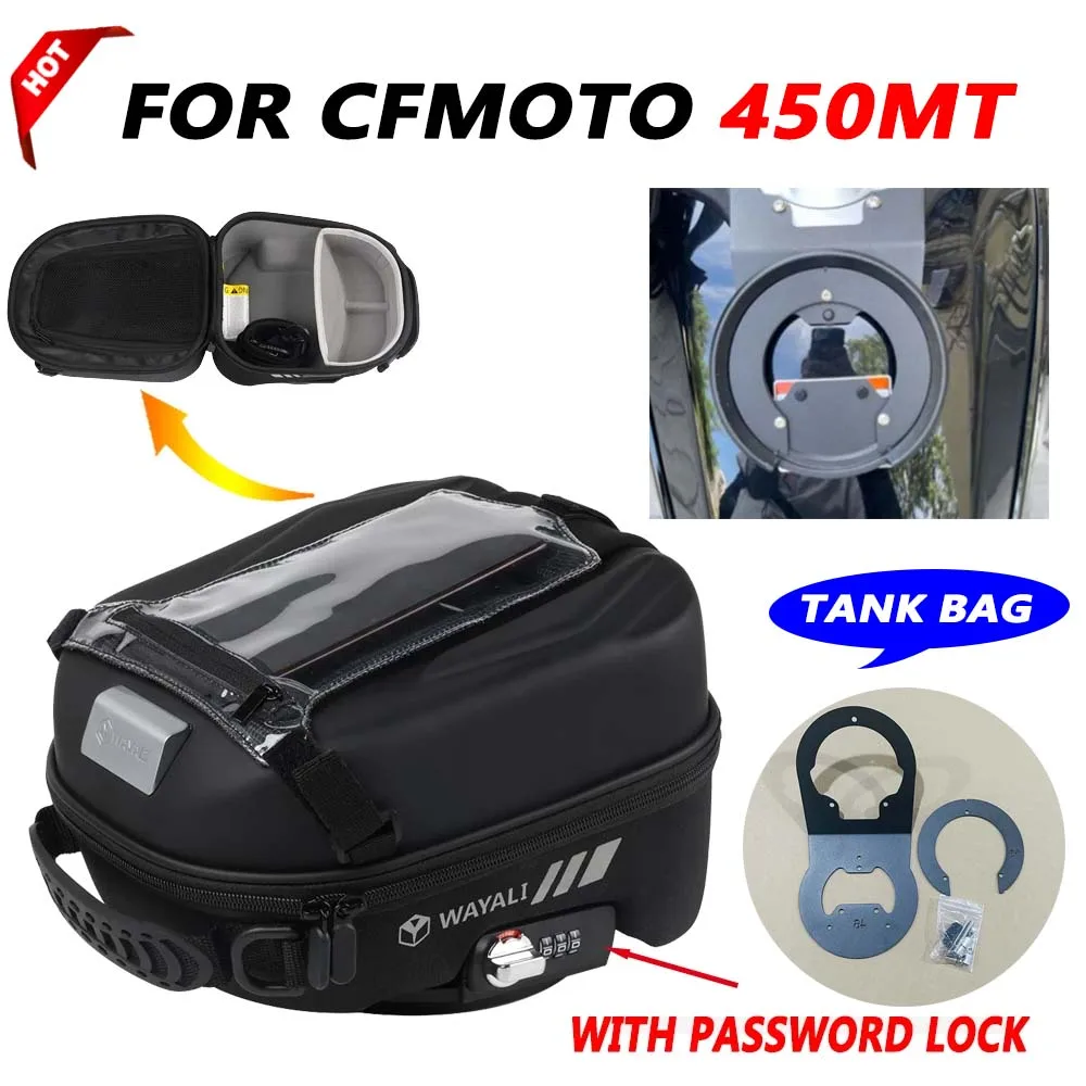 

For CFMOTO CF MOTO 450MT MT450 MT 450 MT 2024 2025 Motorcycle Tank Bag GPS Navigation Bags Tanklock Luggage Storage Backpack