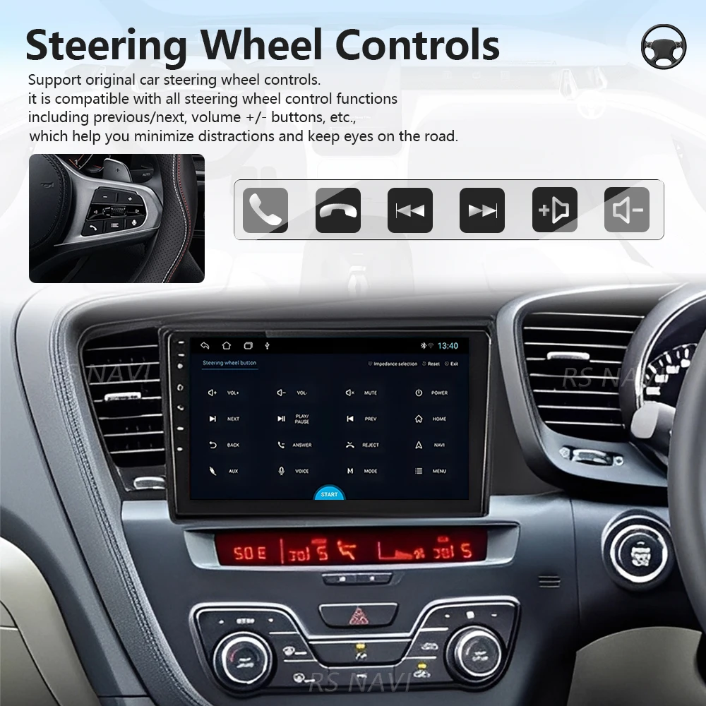 Android 16 Carplay Auto DSP Car Radio Player For Kia Optima 3 K5 TF T 2010 - 2015 RHD GPS Stereo 2din Autoradio Stereo Head Unit