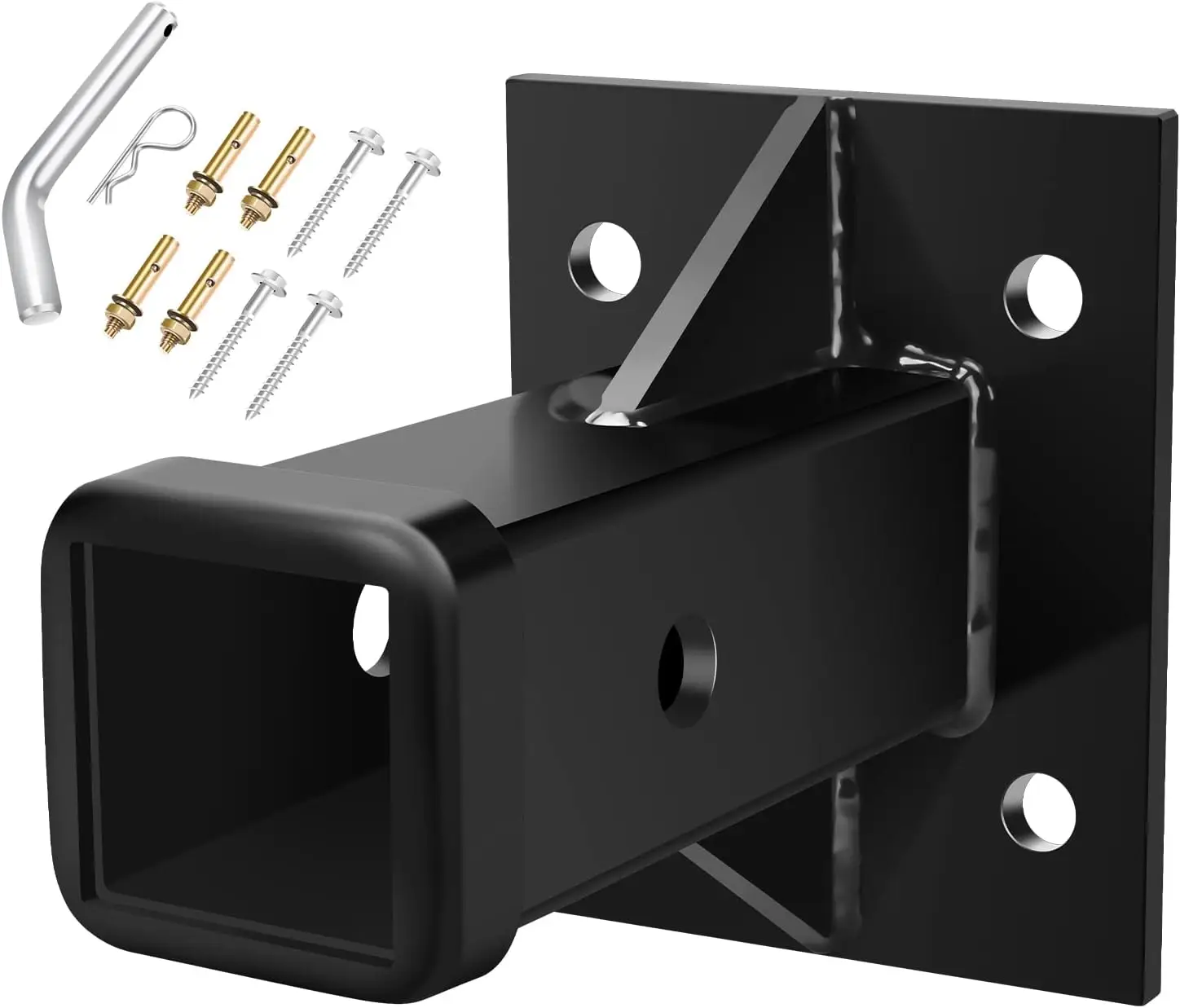 

Hitch Wall Mount, 2' Receiver Tube Adapter, Universal Tow Hitch Extender, 15000LBS Max Load (Pin & Clip Included)