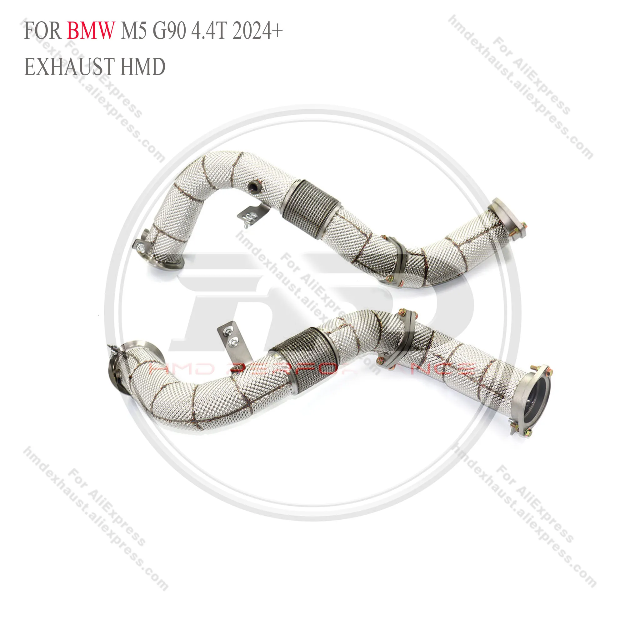In Stock Fast Delivery High Quality Downpipe For BMW M5 G90 4.4T 2024+ Stainless Steel Exhaust System Heat Shield Discounted HMD