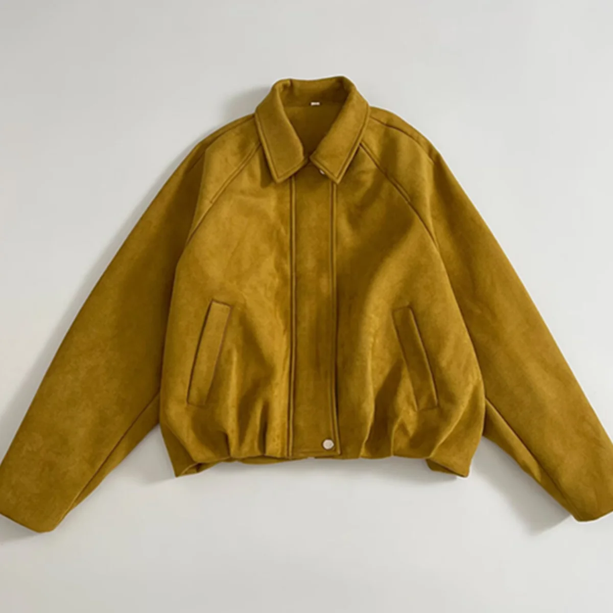 

Maxdutti женская куртка, женская одежда, топы, весна 2026, повседневное пальто, скандинавский минималистичный замшевый бомбер, женские топы