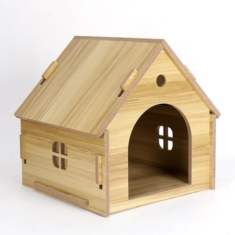 Detachable wooden cat house, dog cat house, outdoor pet house, wooden indoor and outdoor pet villa