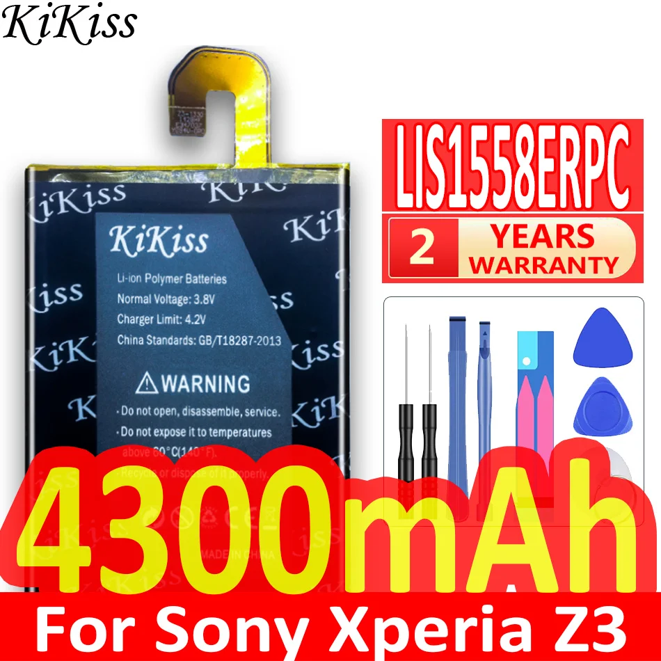 Премиум-замена для аккумулятора мобильного телефона Sony Xperia Z3 L55 L55T L55U z3v LIS1558ERPC, 4300 мАч