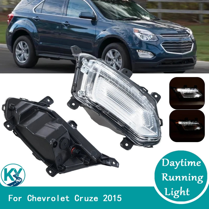 For Chevrolet Equinox L LT LS 2016 2017 Front Bumper LED Daytime Running Light Driving Lamp Car Accessories 23375568 23375569