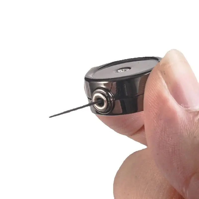 

1 шт., маленькая катушка для бейджа, брелок для ключей, идентификационная бирка, зажим для карт, анти-потерянный брелок для бейджей, катушки