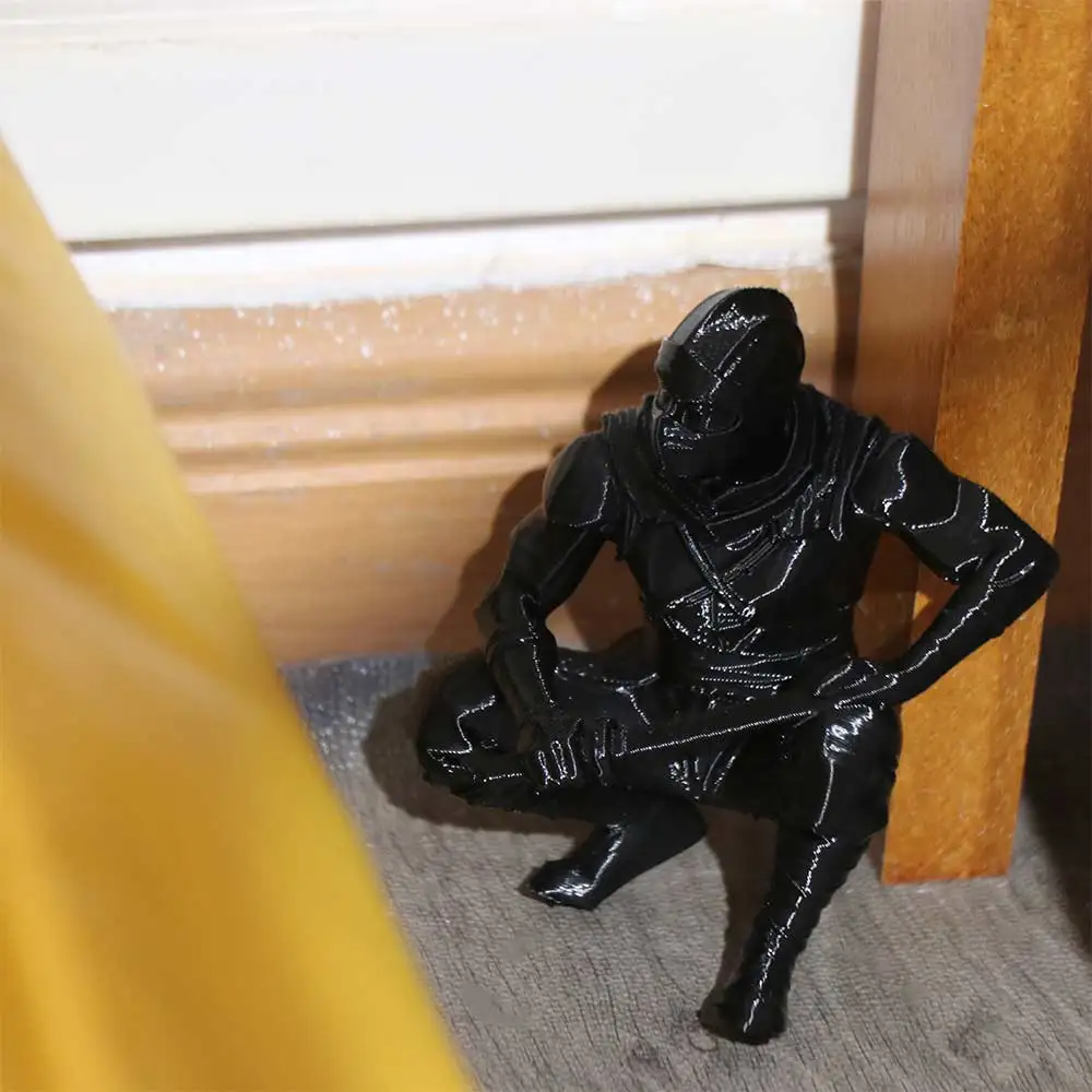 Funny Ninja Warrior Ornament Creative Decorations 3D Printing Warrior Ornaments Multi-functional Ninja Model Desk Decoration