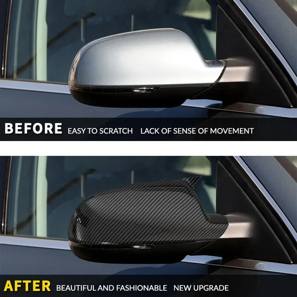 For Audi A3 8P A4 A5 B8 B8.5 A6L A8L RS6 S8 Q3 S5 RS3 Car Rearview Side Mirror Cover Wing Cap Exterior Door Housing Shell Trim