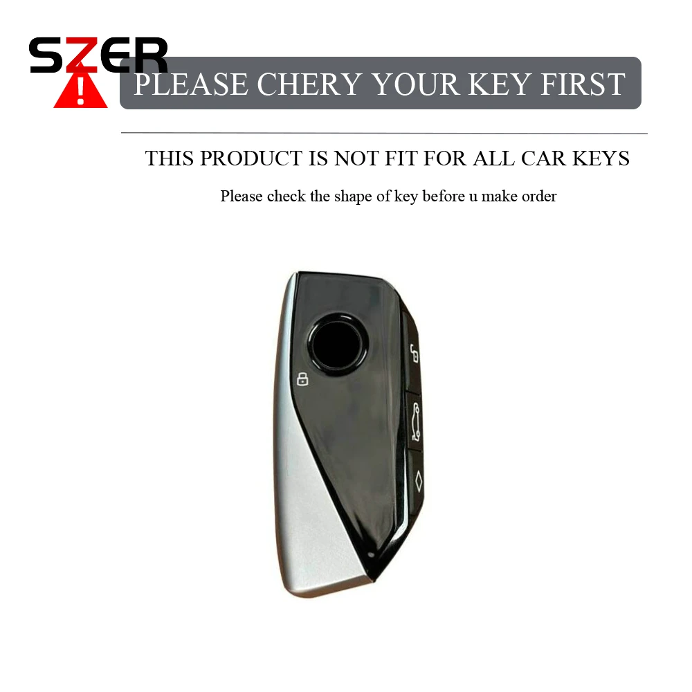 New Zinc Alloy Leather Car Key Case Cover Shell Fob For BMW i7 X7 G07 LCI iX I20 X1 U11 7 Series G70 G09 XM U06 G81 Energy 2023