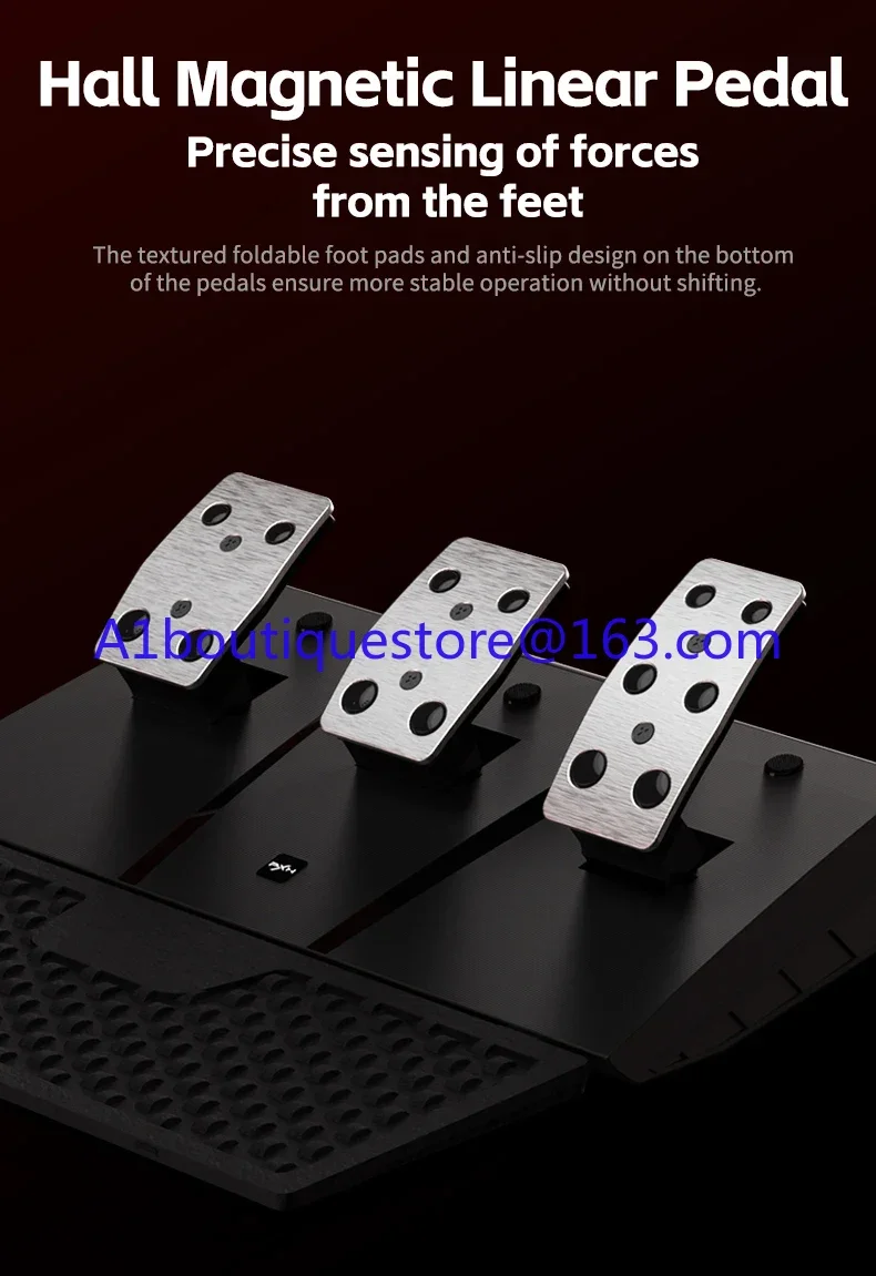 PXN V9 GEN2 900 degree Double Vibration Gaming Racing Steering Wheel with Shifter for PC Games /PS3/PS4/Xbox one & series/Switch