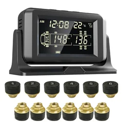 TPMS Semi Truck 6-24 sensor wheel Digital Wireless Real Time Truck Tire Pressure Monitor System With External/ Internal Sensor