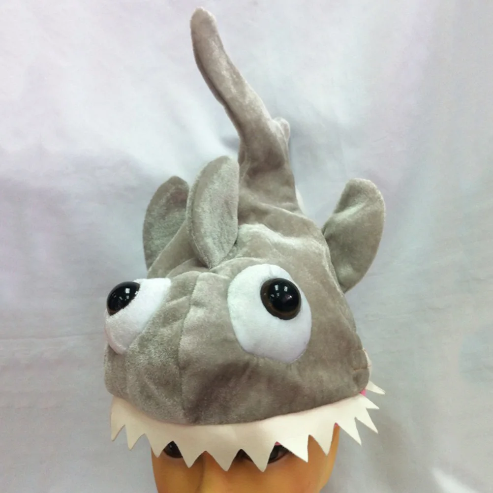 

Shark Hat Grey Size Fits Most Cotton Comfortable Ideal for Tailgating Costume Parties Halloween Festival Activities