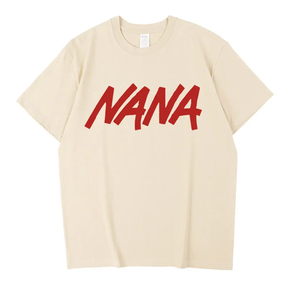 Black Stones Nana Osaki cotton t shirt male Y2k graphic Pastel aesthetic tshirt 2000s kawaii Pastel anime 2000s Comfortable
