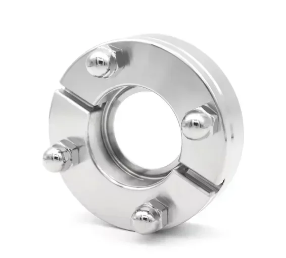 SS316L Stainless Steel Sterile Flange Connector Aseptic Flange Food Pharmaceutical Equipment Accessory Outer Diameter 38 51mm