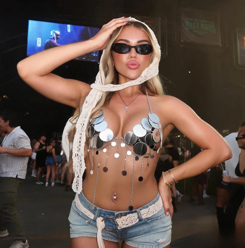 Body Jewelry Vest - AKYZO European and American Sexy Top