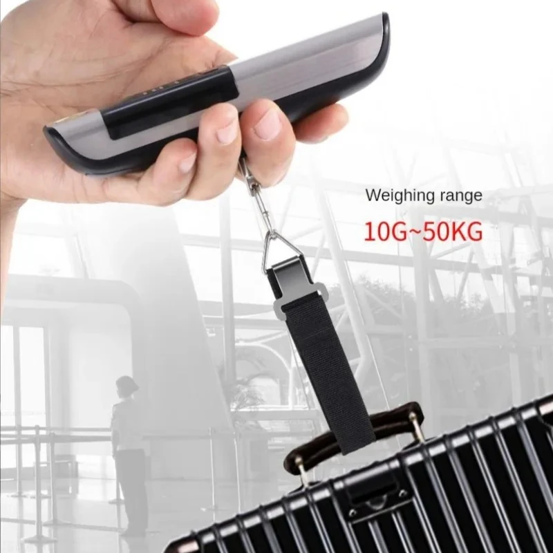 New Portable Electronic Scale 50kg LCD Display Travel  Fish Hook Luggage Scale High-precision Spring Scale Weighing Measure Tool