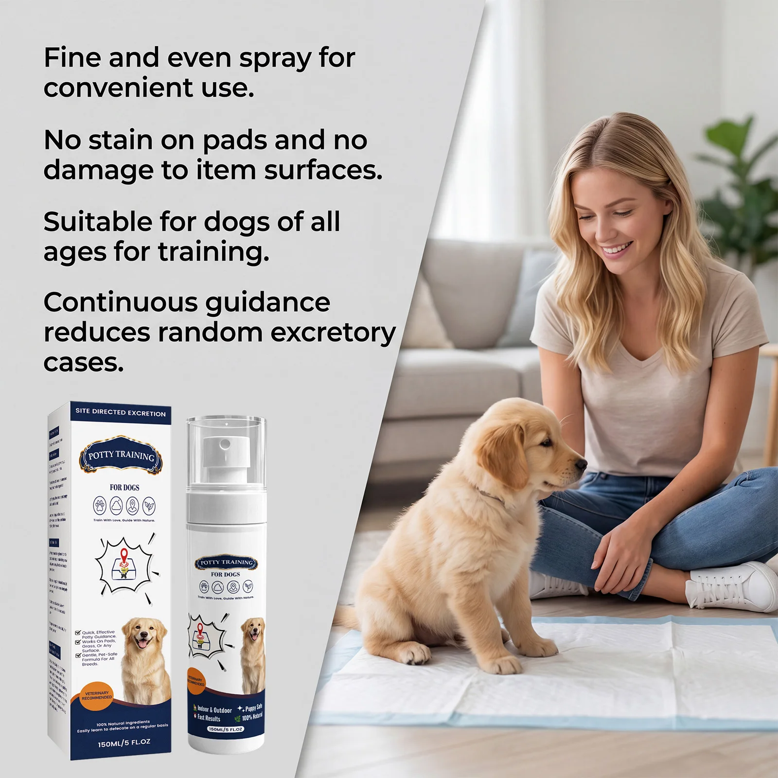 Dog Potty Training Spray Guides Dog Designated Position Defecate Stop Random Excretory Behavior Mild Puppy Toilet Training Aid