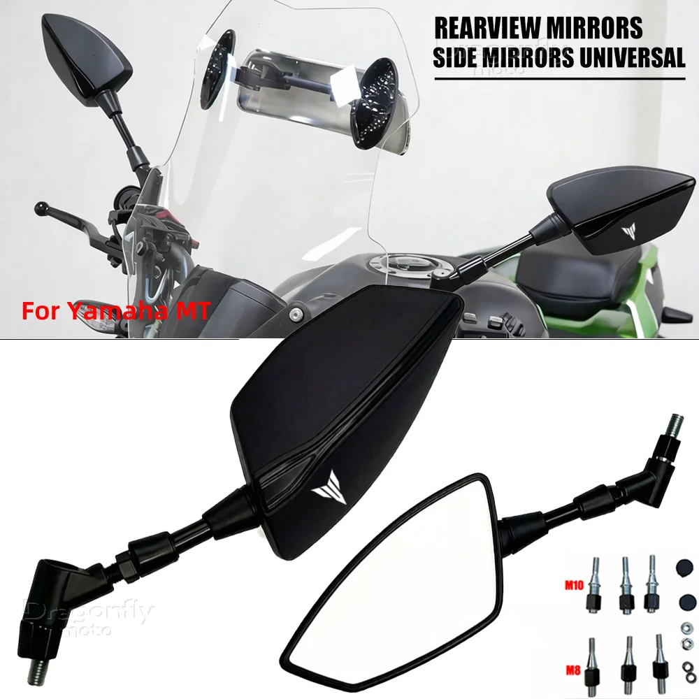 

Fit For YAMAHA MT07 MT09 Tracer 900 9 GT MT10 MT03 MT25 MT01 MT 07 MT 09 adjustable rearview mirror side mirror motorcycle