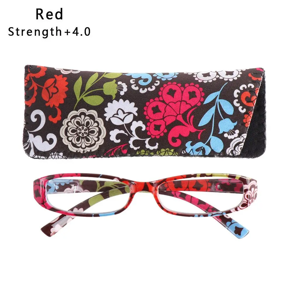 Magnifying Eye wear Matching Pouch Ultra Light Resin +1.00~+4.0 Diopter Vision Care Eyeglasses Reading Glasses