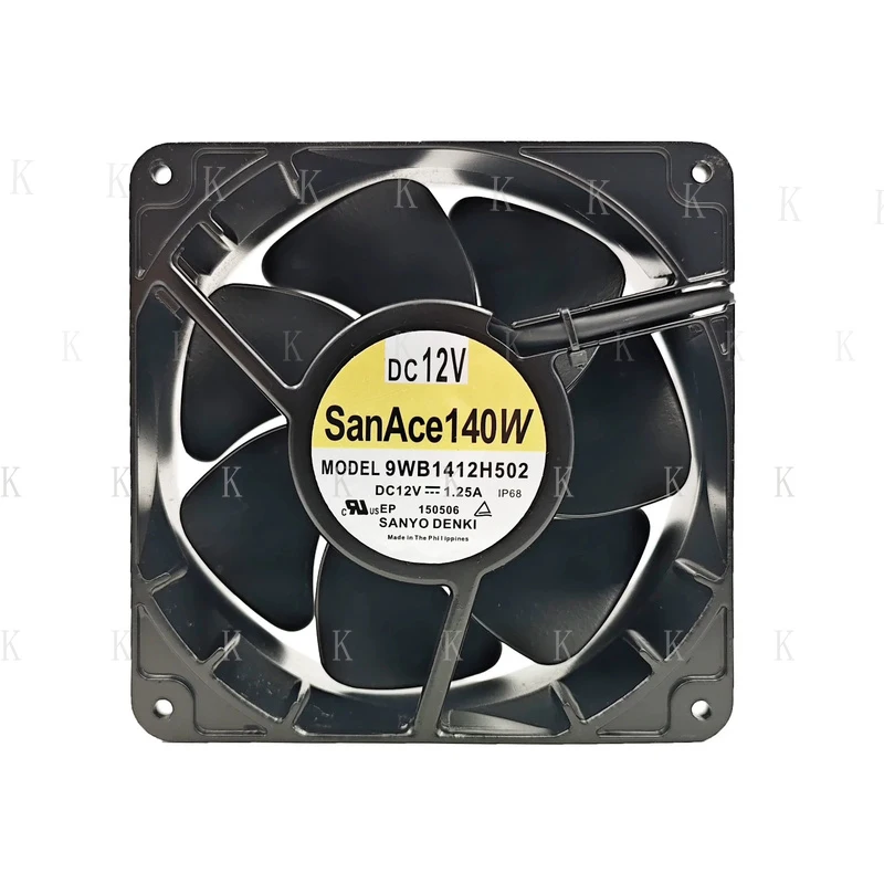 C  FOR 1PCS Sanyo 9WB1412H502 12V DC 1.25A 14cm Aluminum Frame Cooling Fan