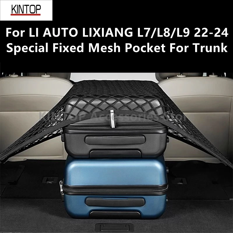 

For LI AUTO LIXIANG L7/L8/L9 22-24 Special Fixed Mesh Pocket For Trunk,Interior Storage Modification Accessories Refit