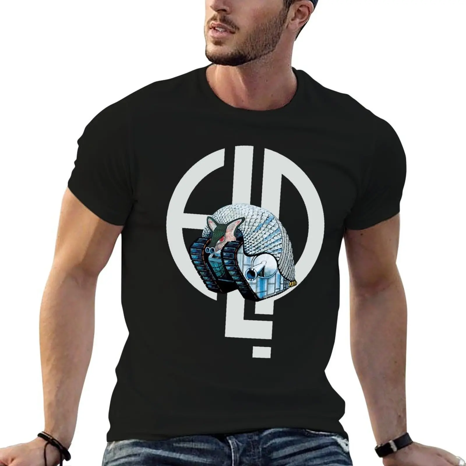 

Emerson, Lake Palmer - Tarkus T-Shirt man t shirts cotton t shirts for man pack white T-Shirt