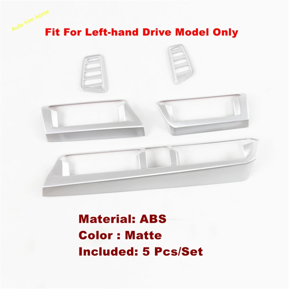 

ABS Matte Side Center Dashboard Air Conditioner Outlet AC Vent Frame Cover Trim Fit For Peugeot 508 2019 - 2022 Car Accessories