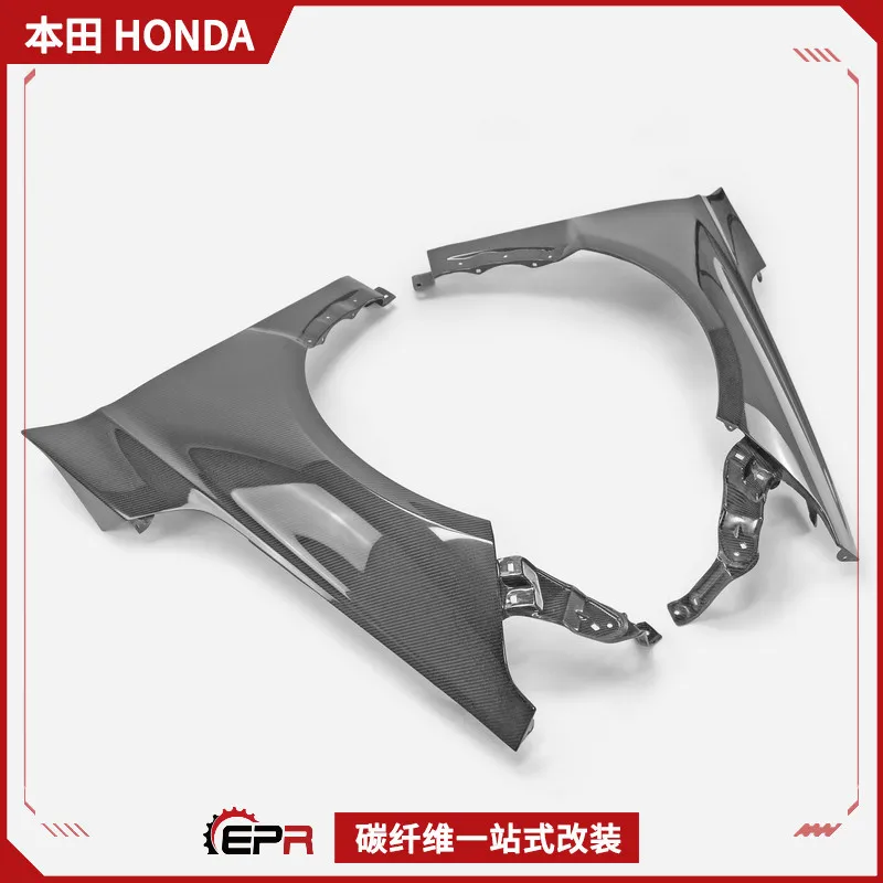 

Подходит для модификации из углеродного волокна Honda Civic Type R FL5, оригинальное переднее крыло, замена песочной платы OE головки