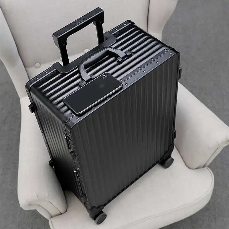 20\'\' First Class Trolley Box for Bussiness Trip with Password Lock and Mute Wheel 30\'\' Unisex Large Capacity Travel Suitcase