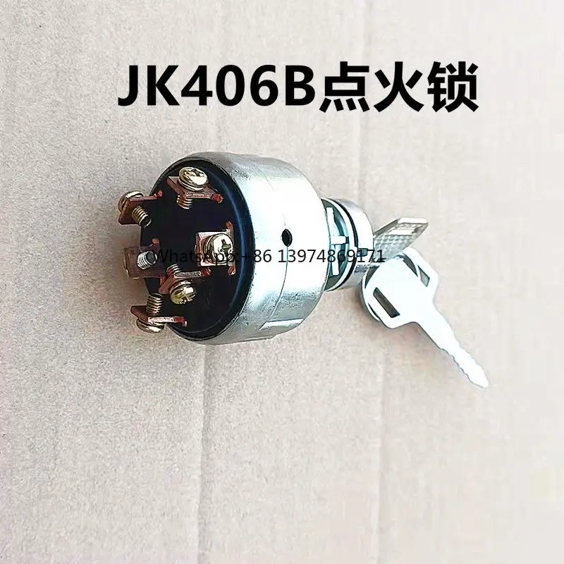 Forklift JK406B/JK406 preheating start key ignition switch engineering vehicle excavator accessories