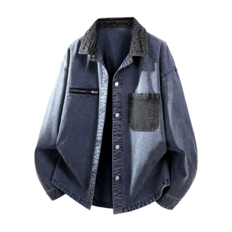 

2026 New Spring and Autumn Men's High-Quality Fashion Lapel Jacket Men's Comfortable Loose Versatile Casual Jacket