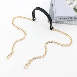 120cm Gold Metal Handbag Chain Fashion PU Leather Bag Strap Replaceable Shoulder Messenger Bag Belt DIY Bag Part Accessories