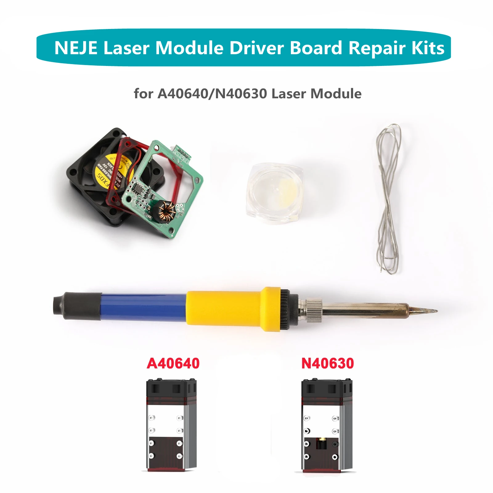 

NEJE Driver Board Replacement for NEJE A40640/N40630 Laser Module Driver Board Repair Kits