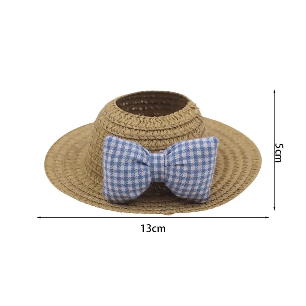 Meerdere stijlen voor 17 cm boog strohoed handgemaakt gebreid voor hoed DIY vervangende accessoires voor kledingpop