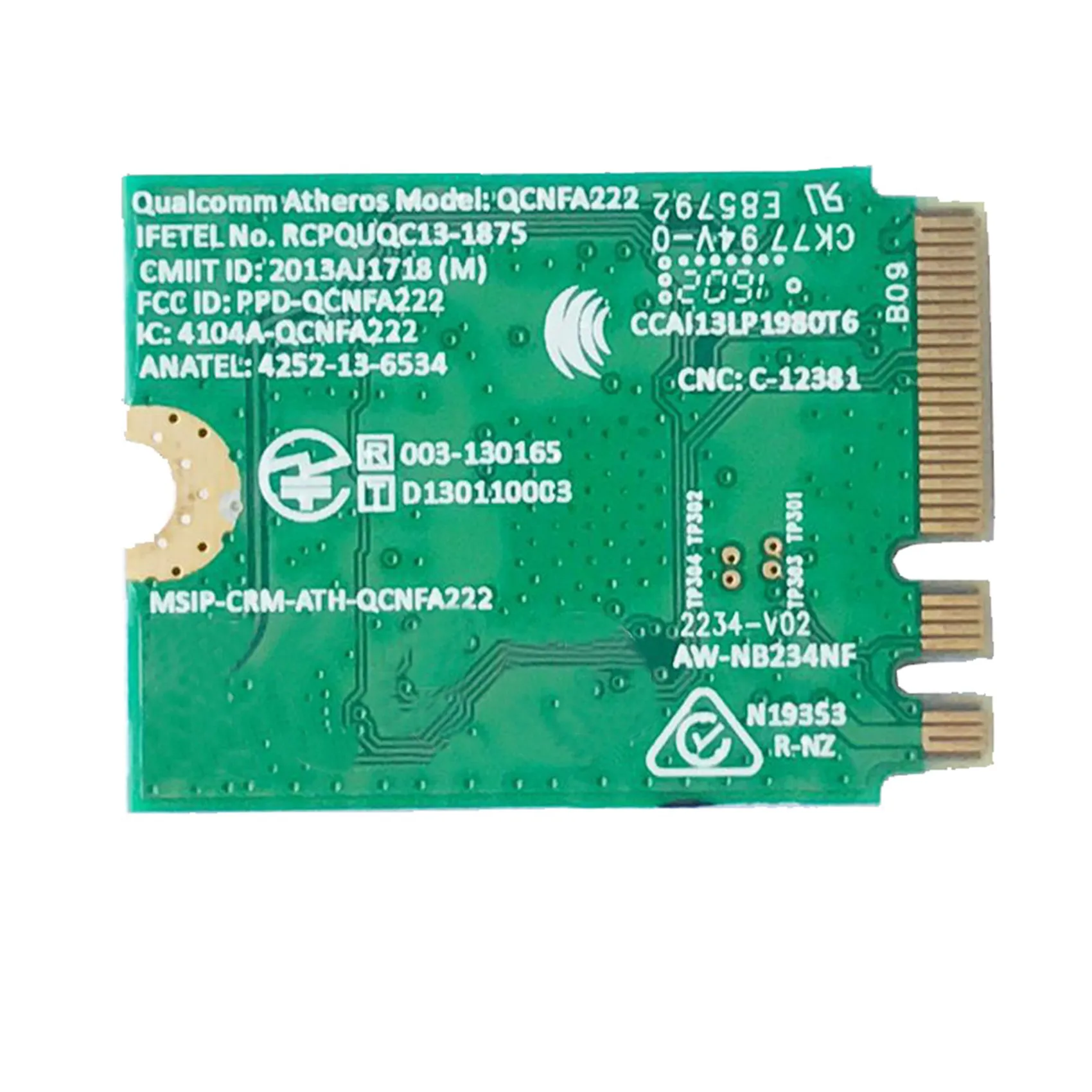 5X QCNFA222 AW-NB234NF 802.11A/B/G/N Wireless WIFI Bluetooth Card 2.4GHz 5GHz WiFi + BT 4.0 NGFF Wlan