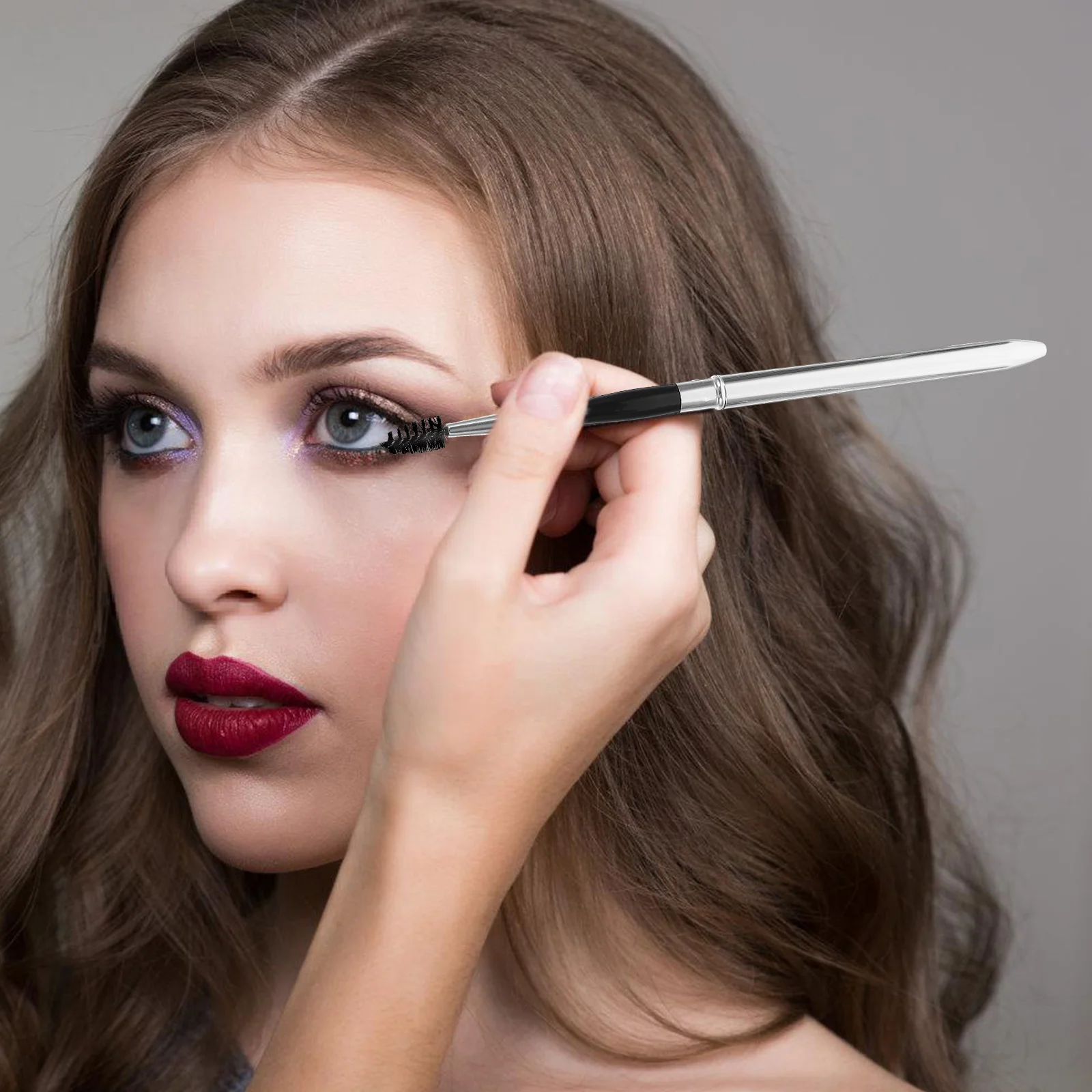 2Pcs Lash Brushes Mascara Applicator Eye Makeup Tools Stable Material Natural Look Easy Operation Eyelash Brush