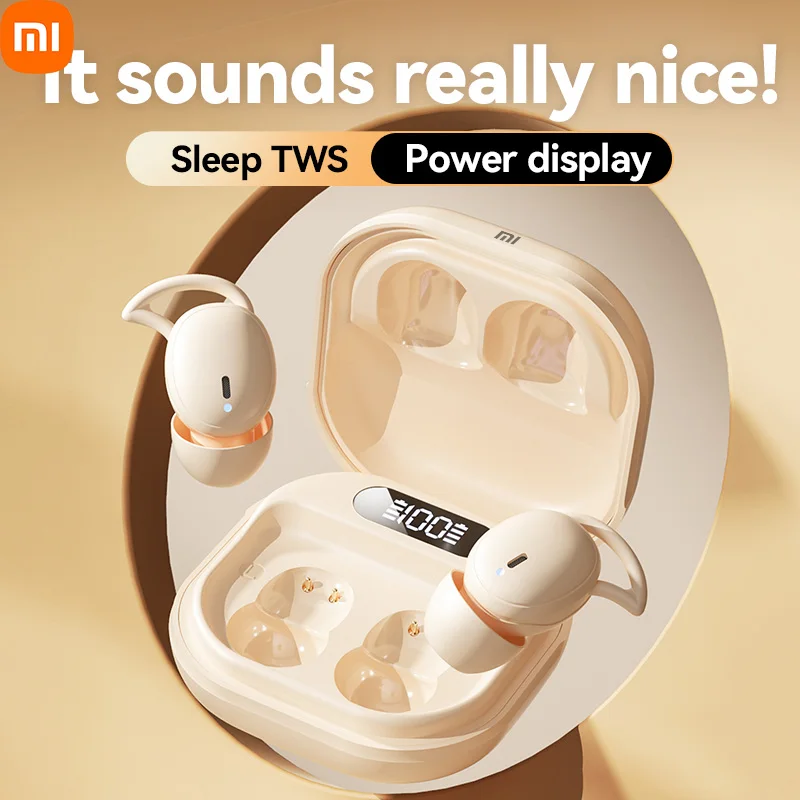 XIAOMI M72 nuevos auriculares inalámbricos para dormir Mini Bluetooth5.4 Touch Cotrol auriculares internos cómodos auriculares con reducción de ruido