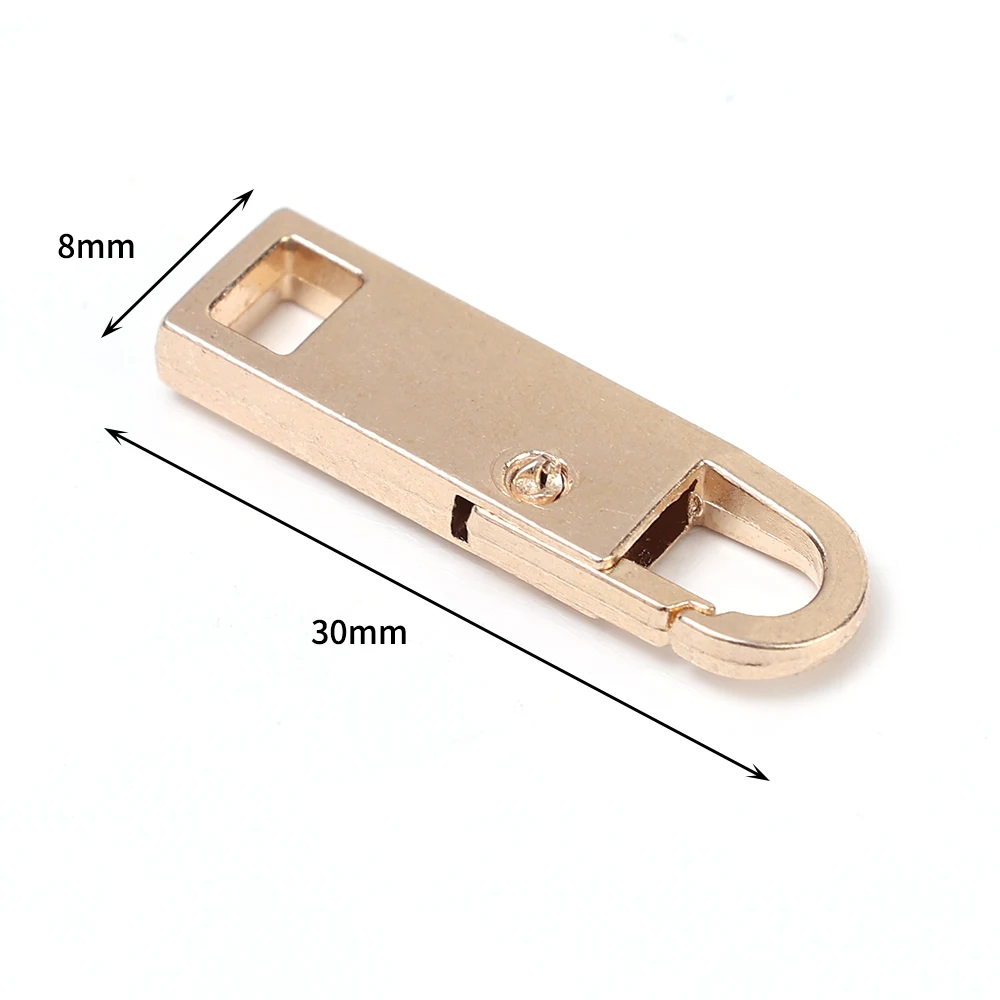 Universal Metal Zipper Puller Replacement Instant Repair Zipper Head Clothing Bags Luggage DIY Sewing Zipper Sliders Wholesale