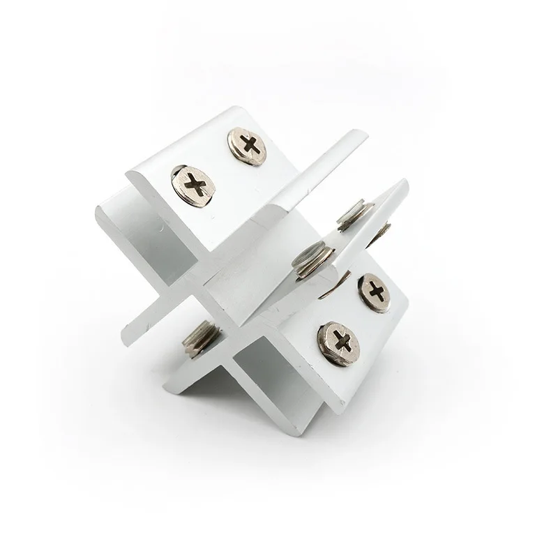 2pcs L T Type Right Angle Fixed Glass Clamp Mirror Clip Shelf Holder Showcase Combination Connecting for 6-12mm Glass Fitting